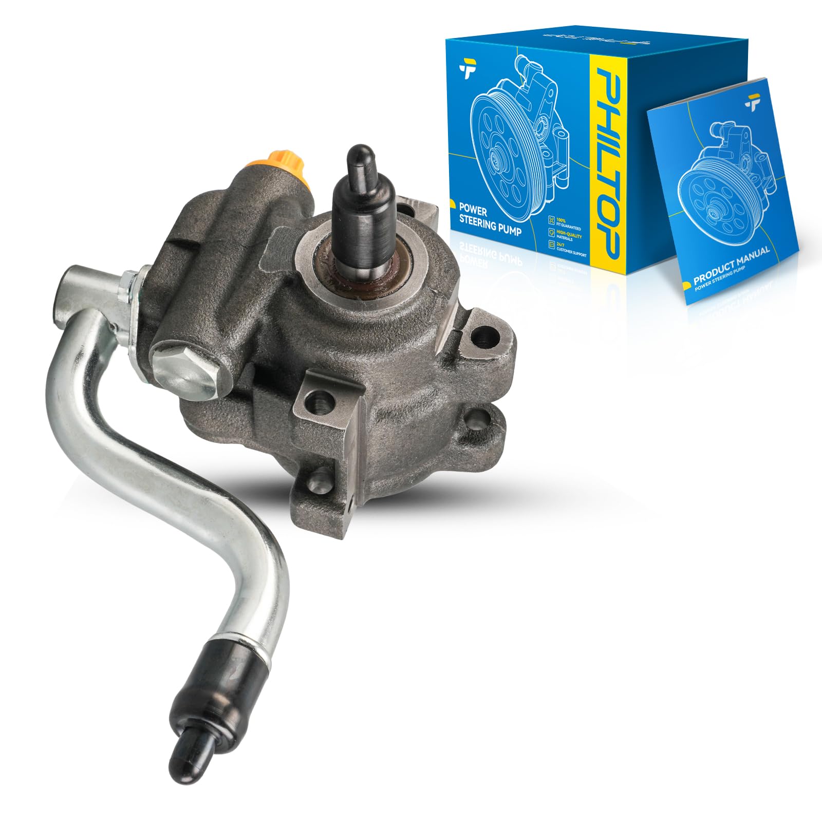 Photo 1 of PHILTOP Power Steering Pump, Compatible with 1996-2005 Taurus/Sable 3.0L, Replace # 1F1Z3A674AARM, 1F1Z3A674BA, F6DZ3A674A, YF1Z3A674ABRM, 20-273, 20273