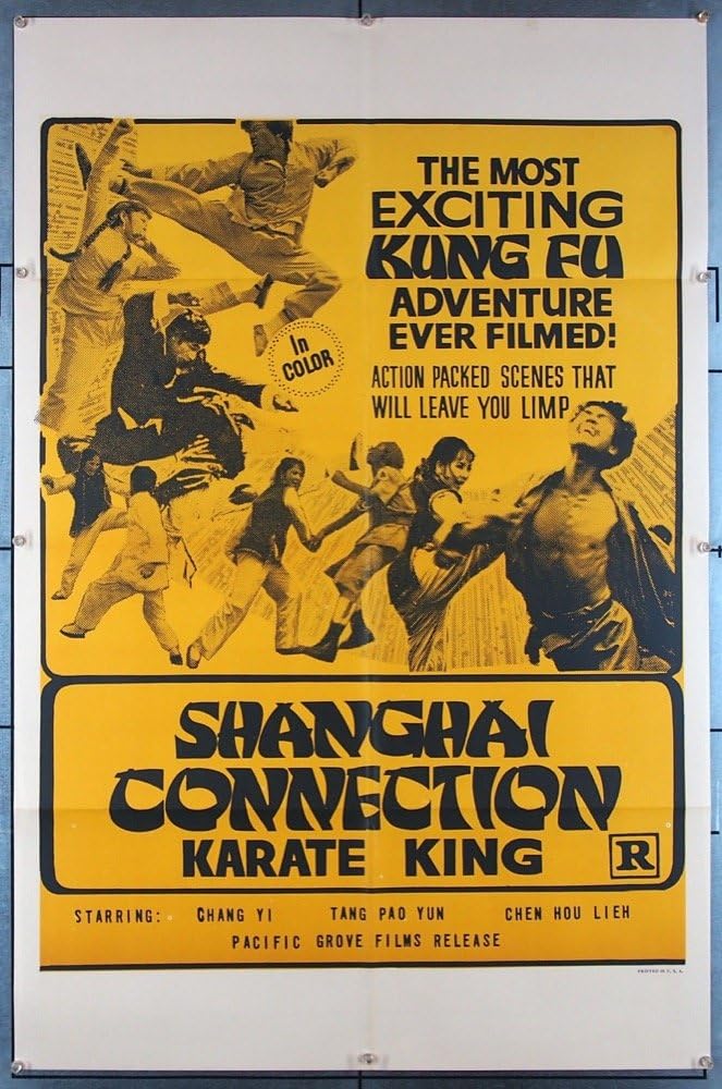 Amazon Com Shanghai Connection 70 S Original Martial Arts Movie Poster Entertainment Collectibles