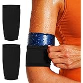 Hpmjz 2 pcs Women's Arm Trimmers Slimming Arms Sleeves Sport Arm Shapers Sweat Bands Compression Wrap Belt Helps Upper Arms Shaper for Workout Beauty Flabby Weight Loss Calories