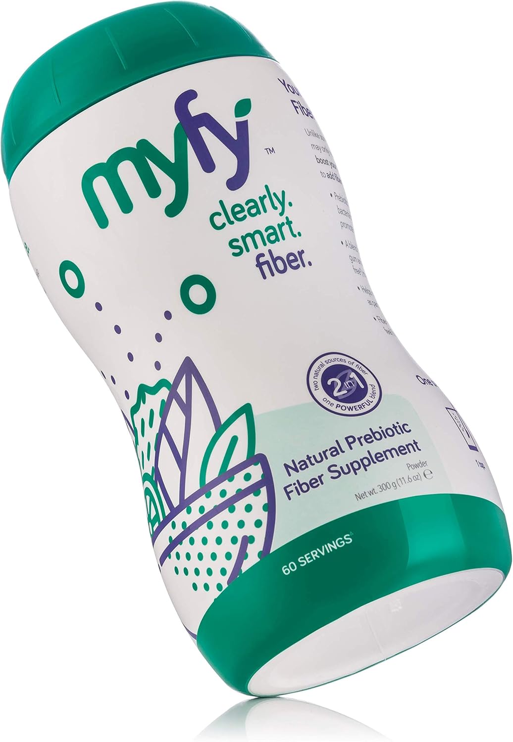 myfy - Your Natural Smart Prebiotic Fiber Supplement, 60 Servings - Premium Blend, Clearly Soluble, Taste-Free & Sugar-Free, Powder Supplement, 11.6 Ounce: Health & Personal Care