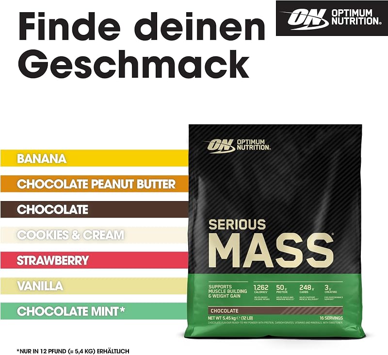 Serious Mass,Proteinpulver, 2.66kg, 8 Portionen