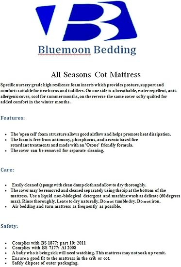 cot mattress 90 x 52