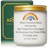 Dog Memorial Gifts for Loss of Dog, Pet Memorial Gifts, Sympathy Gift for Pet Loss with Poem, Rainbow Bridge Remembrance Candle, Passed Away Condolence Present for Pet Lovers, Cat Dog Grief Keepsake