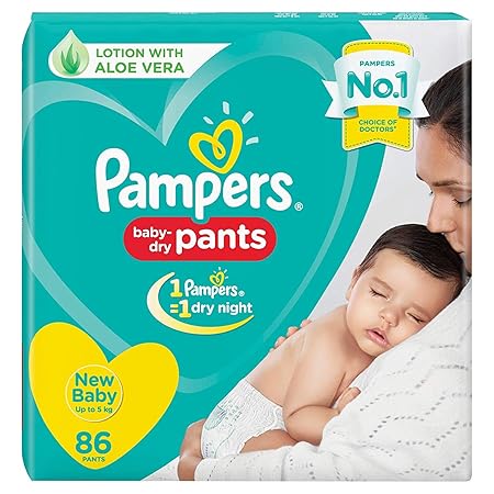 Pampers New Diaper Pants, New Born, 86 Count