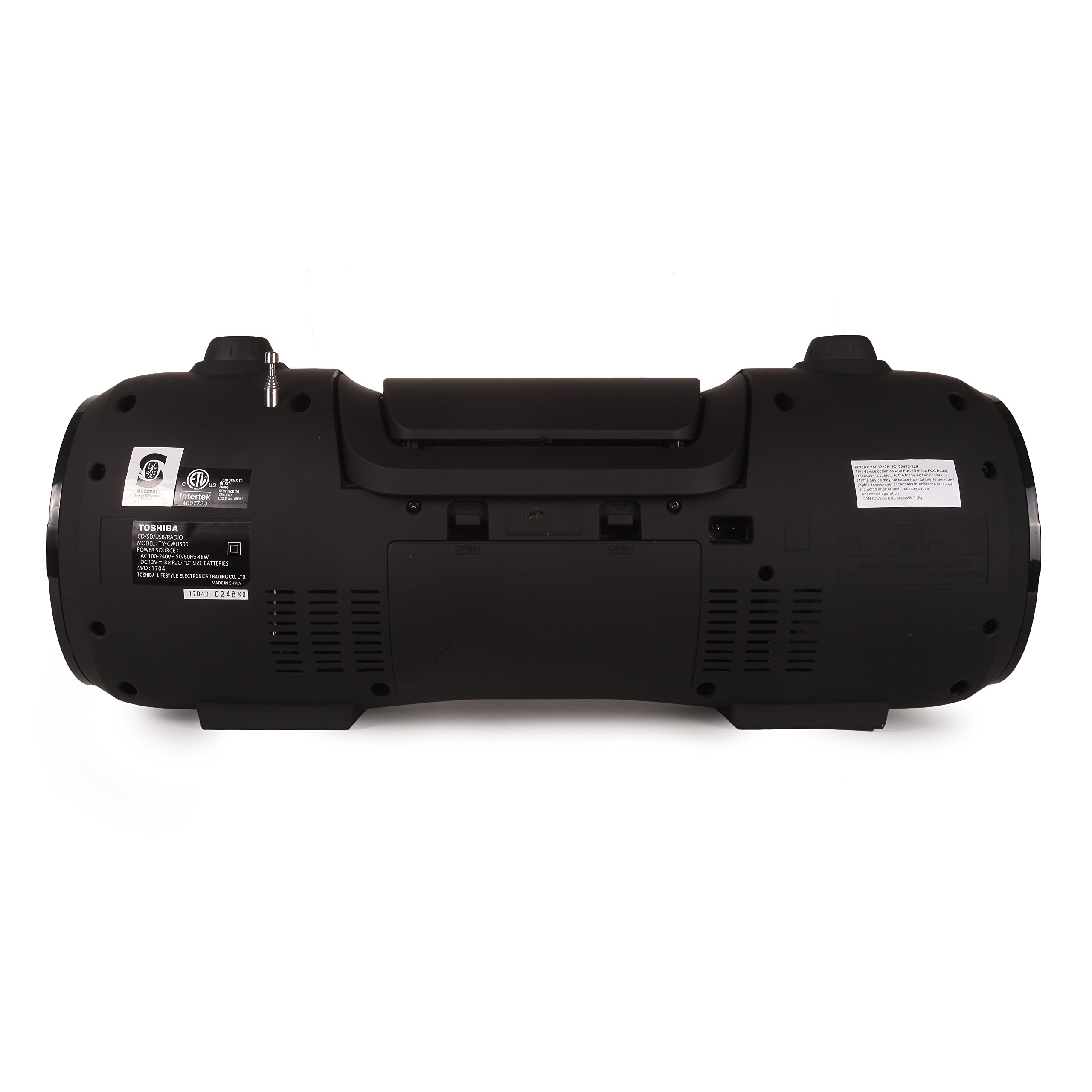 Toshiba Wireless Bluetooth Boombox Speaker Portable CD Boom Box FM