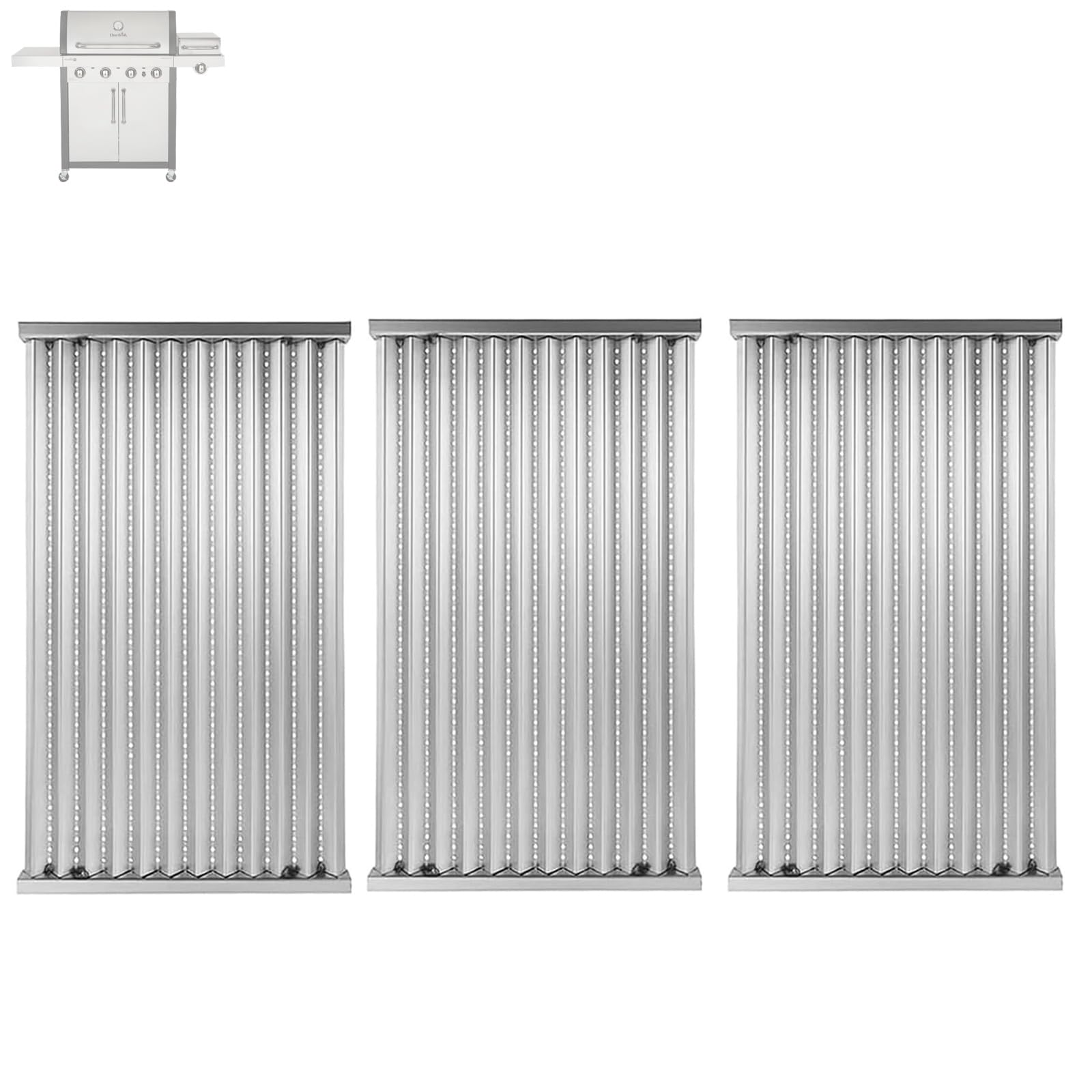 Zljiont 3 Pack Stainless Steel Cooking Grid for Charbroil 463242715, 463242716, 463276016, 466242715, 466242815