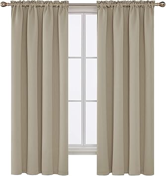Amazon Com Deconovo Rod Pocket Blackout Curtains Thermal