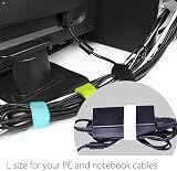 Avantree 20pk Reusable Cable Ties Straps for Earbuds Phones Electronics PC Wire view 3