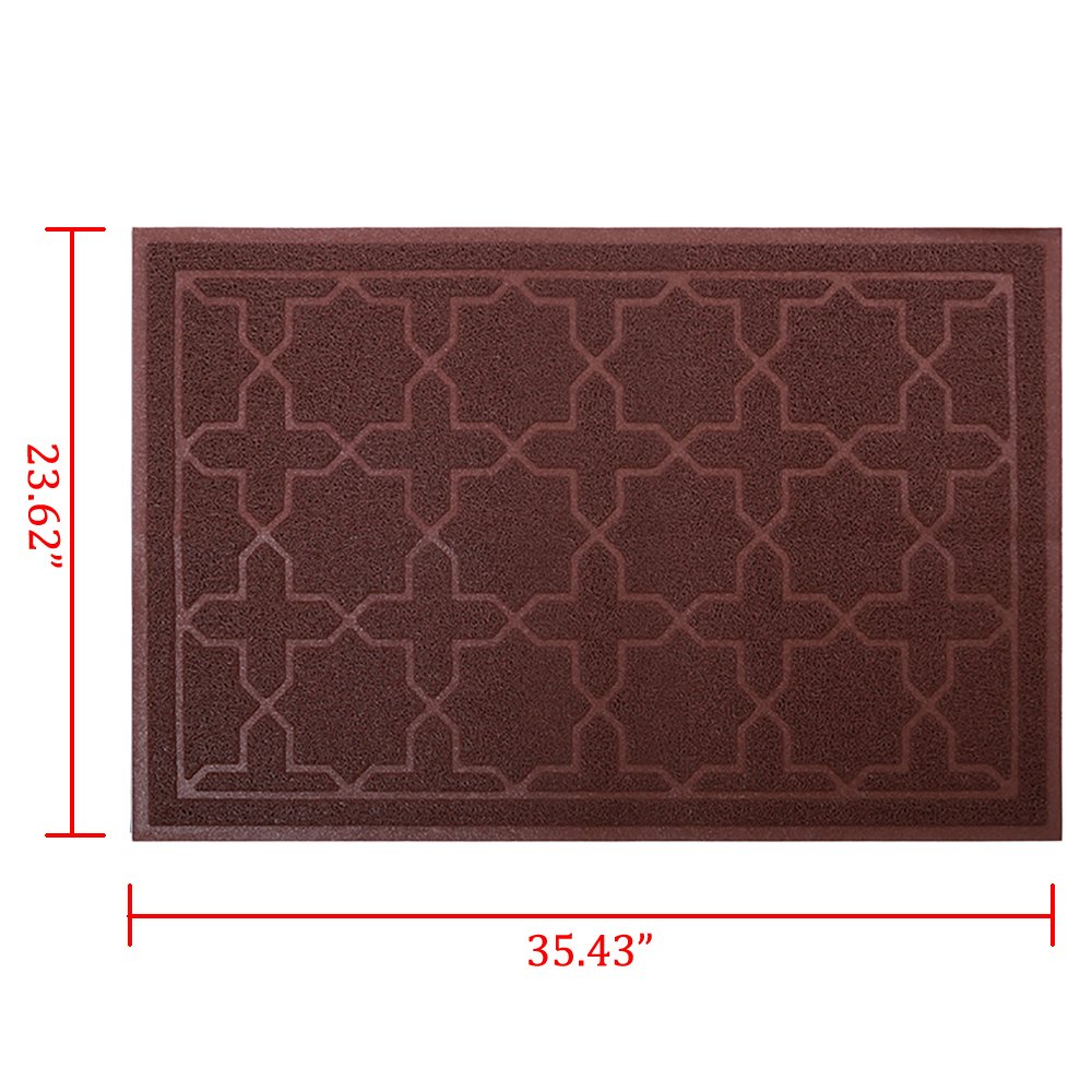 Cat Litter Mat Dog Bowl Mat for Litter Box Waterproof PVC Material for Scatter Control Non-Slip Absorbent Pet Food Mat for Cats or Dogs