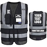 A-SAFETY High Visibility Reflective Safety Vest Customize Logo (XS-8XL)