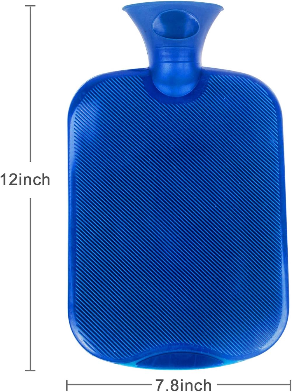 Attmu Classic Rubber Hot Water Bottle 2 Liter with 2 Pack Knit Covers and 1 Bottle Stopper, Red (C-Blue): Health & Personal Care