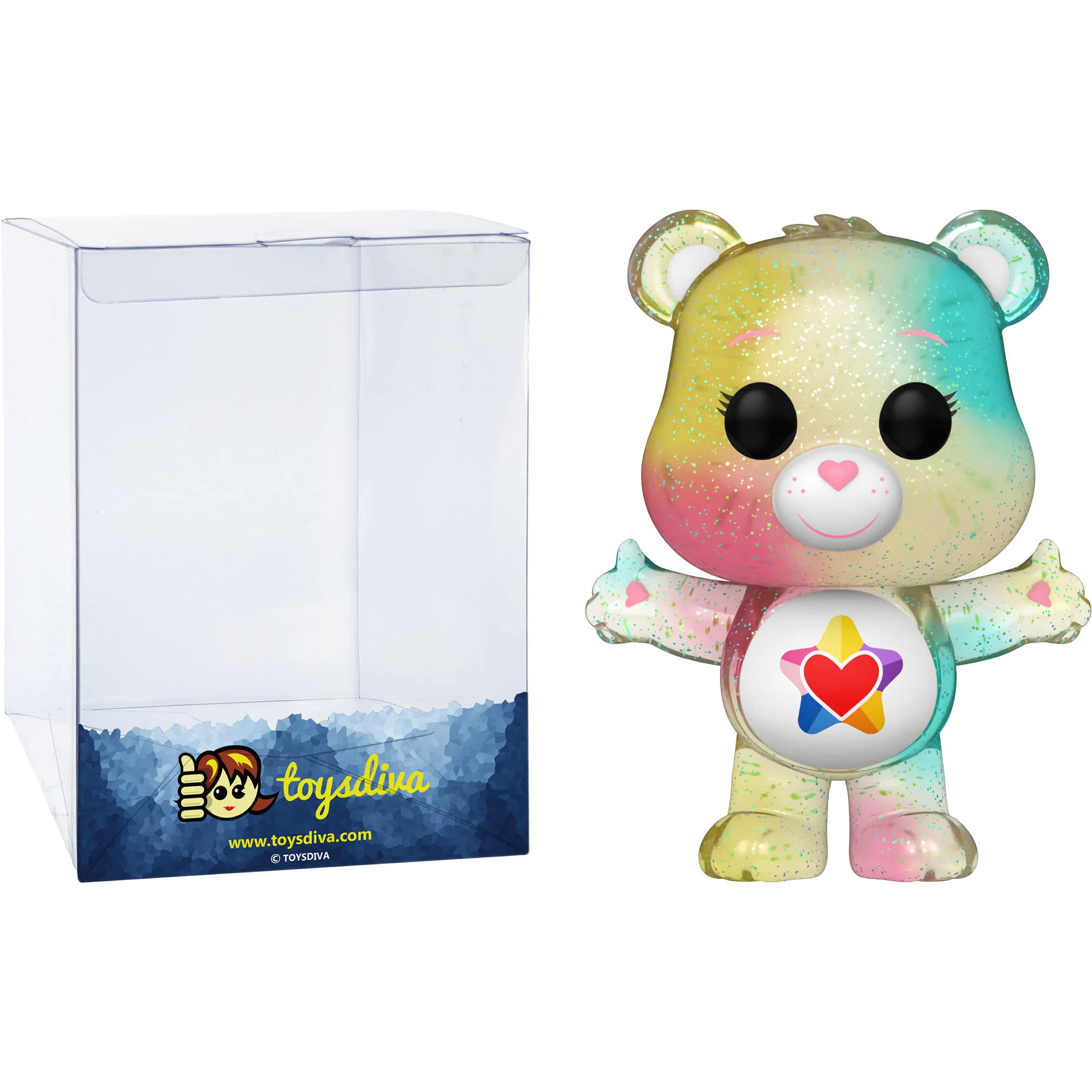True Heart Bear (Chase): P o p ! Animation Vinyl Figurine Bundle with 1 Compatible 'ToysDiva' Graphic Protector (1206 - 61558 - B / A)