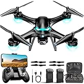 Drone with 1080P Camera for Beginners, Remote Control Quadcopter with Gestures Selfie, Altitude Hold, One Key Start, 3D Flips, 2 Batteries, Toy for Beginners, Black