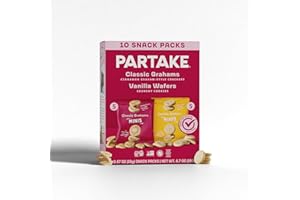 PARTAKE FOODS Gluten Free Partake Mini Graham Cracker & Vanilla Wafer Snack Packs | Vegan & Dairy Free Cookies | Lunch Box Snacks | Allergy Friendly Snacks | Safe School Snack for Kids - 20 Pack