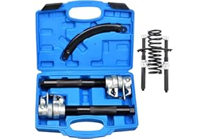 Prokomon Heavy Duty Coil Spring Compressor Tool; 3 Pieces Macpherson Strut Spring Compressor Tool with Jaws and Holder; Max Load 2645 Pounds