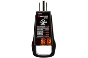 Triplett ET102 Standard Outlet/Receptacle Tester with 5 Visual Indicators