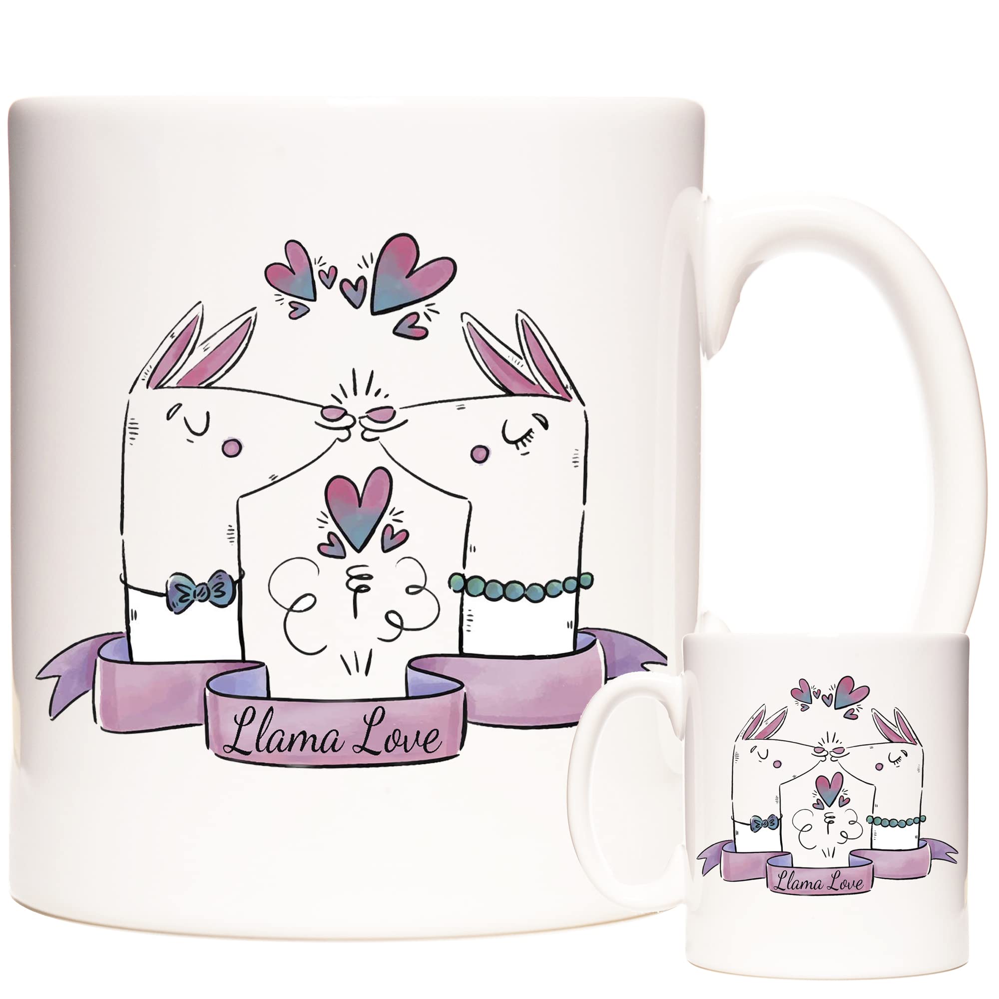 Llama Mug. Llama Love Gift Mug. Ceramic 11oz Coffee Mug. Gift for people who like Llamas
