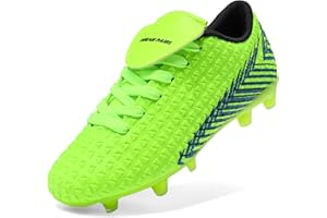 DREAM PAIRS Boys Girls Outdoor Soccer Cleats Football Shoes for Little/Big Kid