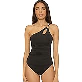 Soluna Swim Womens Sun Goddess One Shoulder Tankini, Tummy Control, Swimsuit Tops for Women