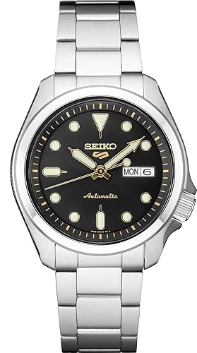 SEIKO SRPE57 Automatic Watch for Men - 5 Sports - Striking Black Dial ...