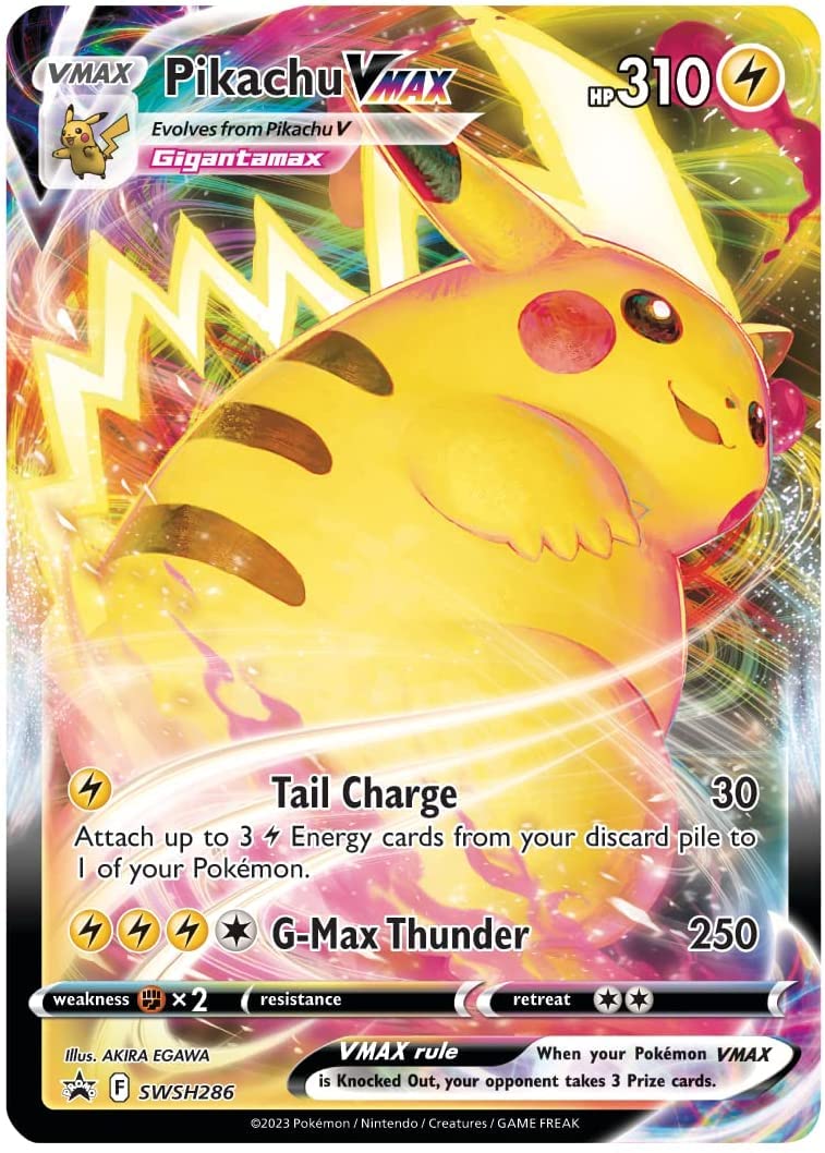 Friki Monkey Pokémon Pikachu VMAX SWSH286 Jumbo XXL Card