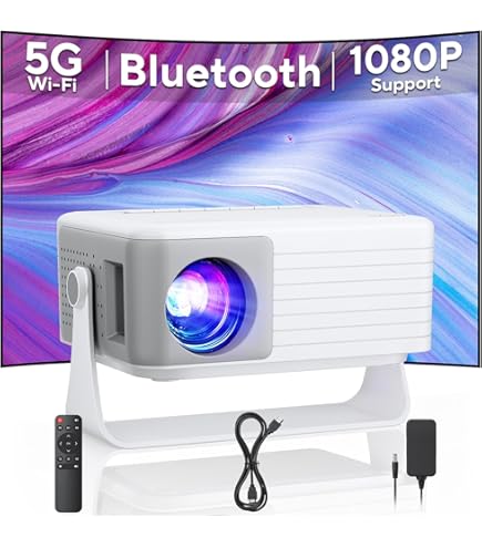 Amazon.com: Projector with Wifi and Bluetooth, Native 1080P