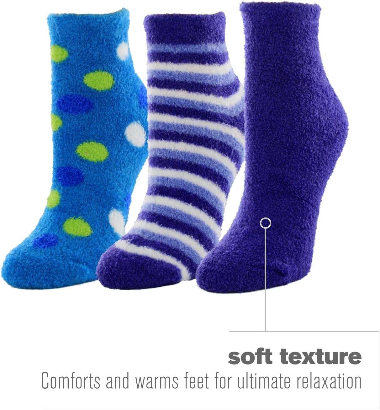 Airplus Aloe and Vitamin E Infused Moisturizing Socks, Women's Size 5-11, 1-Pair, Colors May Vary: Health & Personal Care