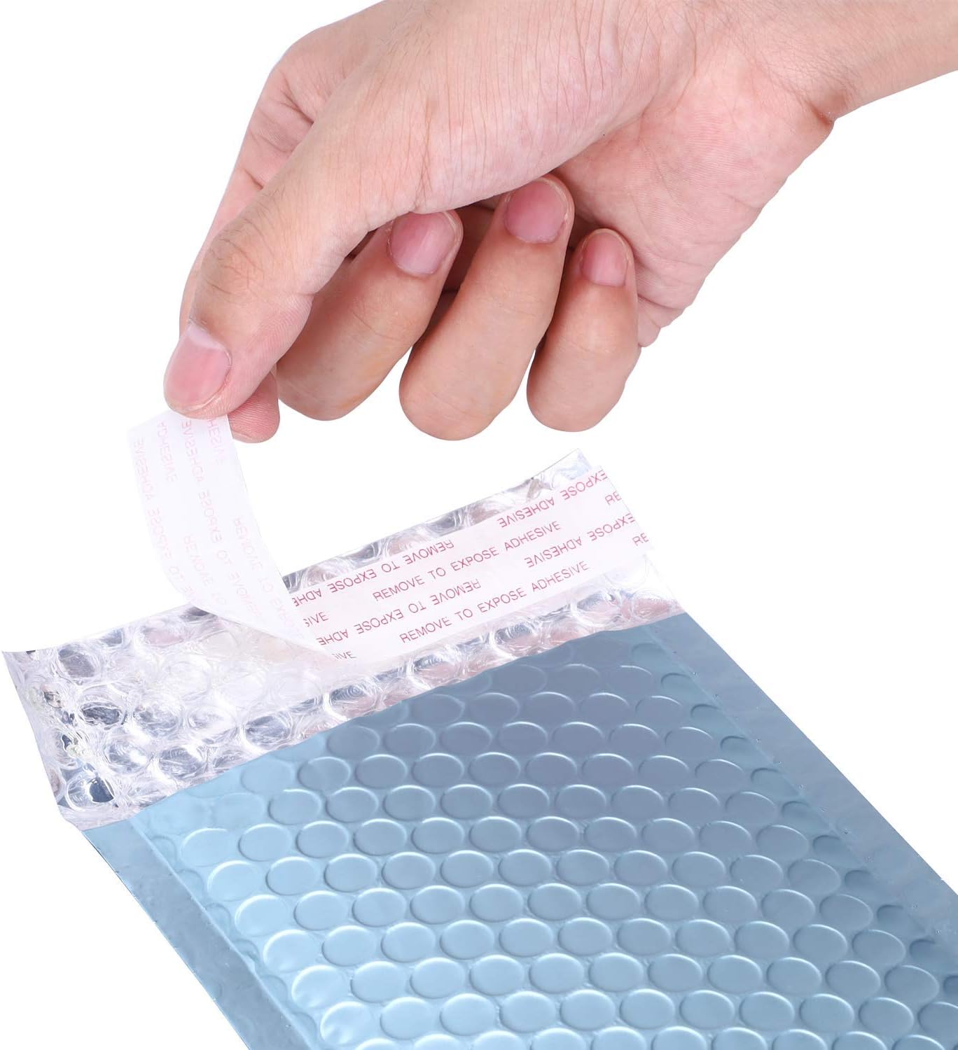Blue Mailer (4x8") Matte Glamour Poly Bubble Mailers Mailing Padded Envelopes -Extra Thick, Moist Resistance. : Office Products
