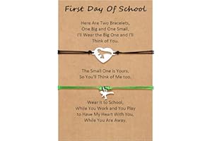 GBTBYS Back to School Gifts Mommy and Me Bracelet First Day of School Matching Wish Bracelets Set for Mother Daughter Son Women Teen Girls Boys Jewelry Gift