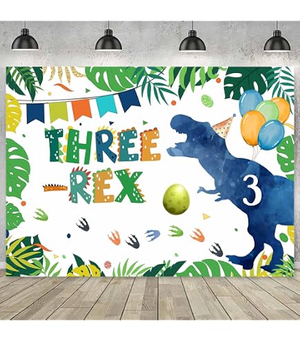 Dino 4. Geburtstag Hintergrund 2,1 X 1,5 M - Dinosaurier Motive Mit "Roar I'm 4" Für Jungen-Party