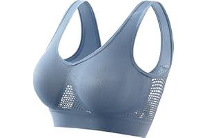 MONINTIC Sports Bras for Women High Support Wireless Bras Plus Size Push up Sports Bras Comfortable Everyday Bralette