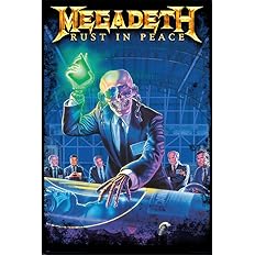 Megadeth - Music Poster (Album Cover: Rust In Peace) (Size: 24" x 36")