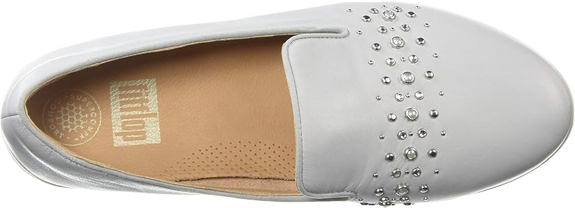 audrey pearl stud loafers