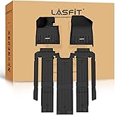LASFIT Floor Mats for Toyota Sienna 7 seats 2021-2026 (Only for 7 Seat & Not Fit 2025 2026 Platinum Edition) All Weather TPE Custom Fit Floor Liner for Toyota 7 passenger Front and Rear Car Mat, Black