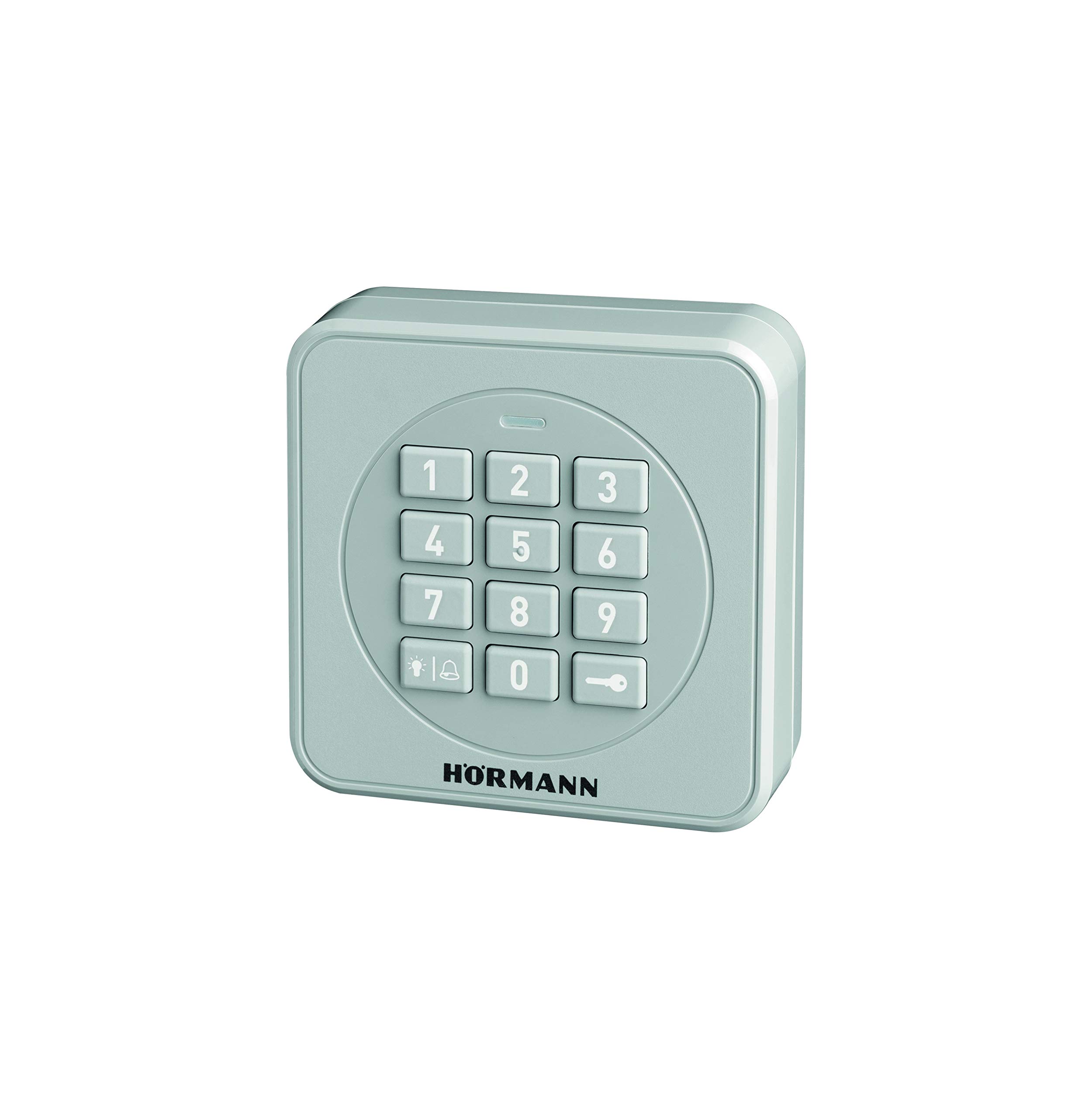 Hörmann Wireless Code Button FCT3-1 BS (868 MHz, for Controlling up to 3 gate Drives, Illuminated Keyboard, Colour RAL 7040) 4511856, Gray, info@hoermann.de