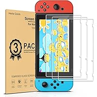 [3 Pack] Hestia Goods Tempered Glass Screen Protector Compatible with Nintendo switch - Transparent HD Clear Anti…