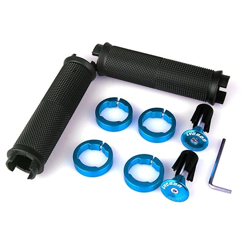 LYCAON Bike Handlebar Grips, Non-Slip-Rubber Adjustable Bicycle