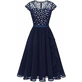 Wedtrend Women's Sequin Dress Short Cocktail Dresses Ruffle Wedding Guest Dress Sparkly Formal Dresses