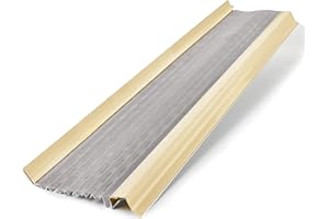 Waterlock Micromesh 5” Gutter Guards Leaf Protection, A Contractor-Grade Gutter Guard from Manufacturer, Domestic Aluminum, Stainless Steel Mesh Gutter Covers 5 Inch (1 Feet Sample Pack, Cream)