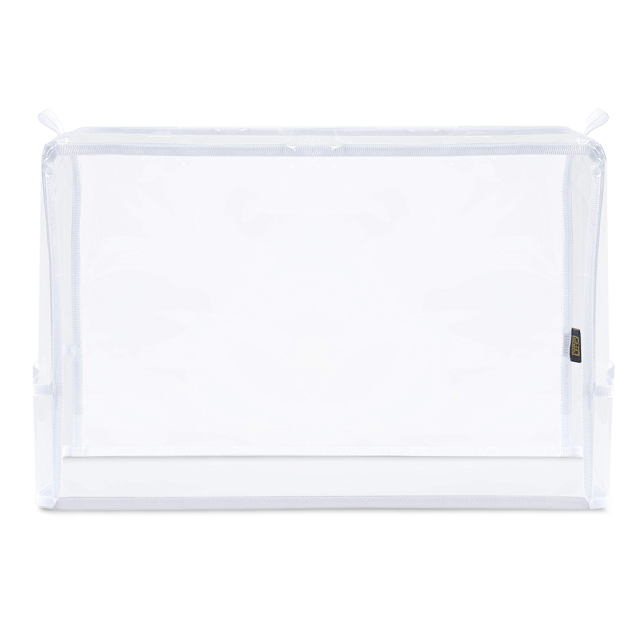 Sewing Machine Cover with Convenient Pockets - Protective Quilted Dust Cover Pro - Universal for Most Standard Singer & Brother Machines - | Rodi's (Clear)
