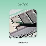 Technic Smokey Eyeshadow Palette 6 Grey Shades Matte & Shimmer 7.2g view 3