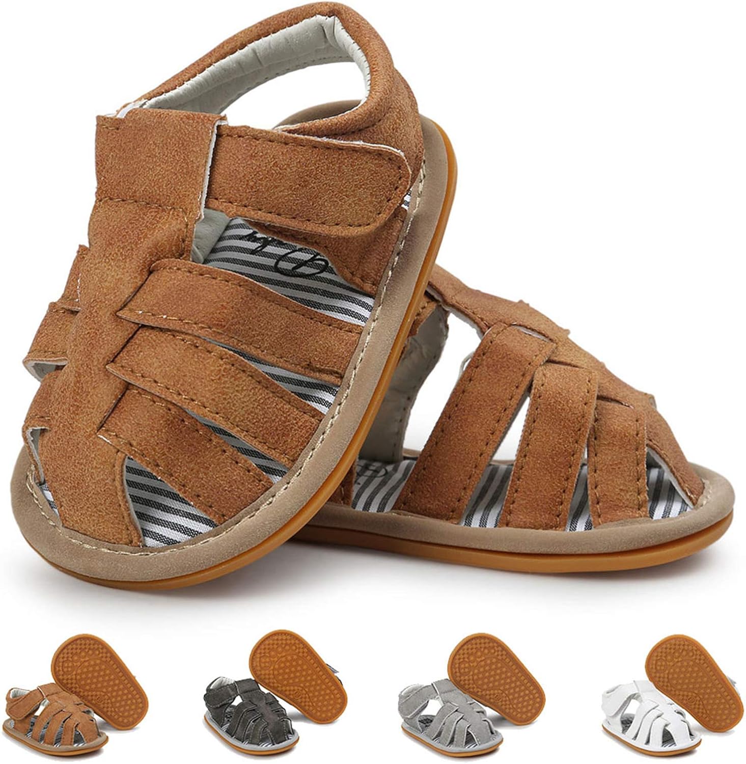  | Baby Boys Girls Sandals Anti-Slip Rubber Sole First Walker Prewalker Summer Shoes Infant Sandals for Toddler Girls | Sandals