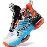 JMFCHI Kids Basketball Shoes High-top Sports Shoes Sneakers Durable Lace-up Non-Slip Running Shoes Secure for Little Kids Big Kids and Boys Girls