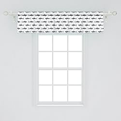 Ambesonne Sea Animals Window Valance, Sharks