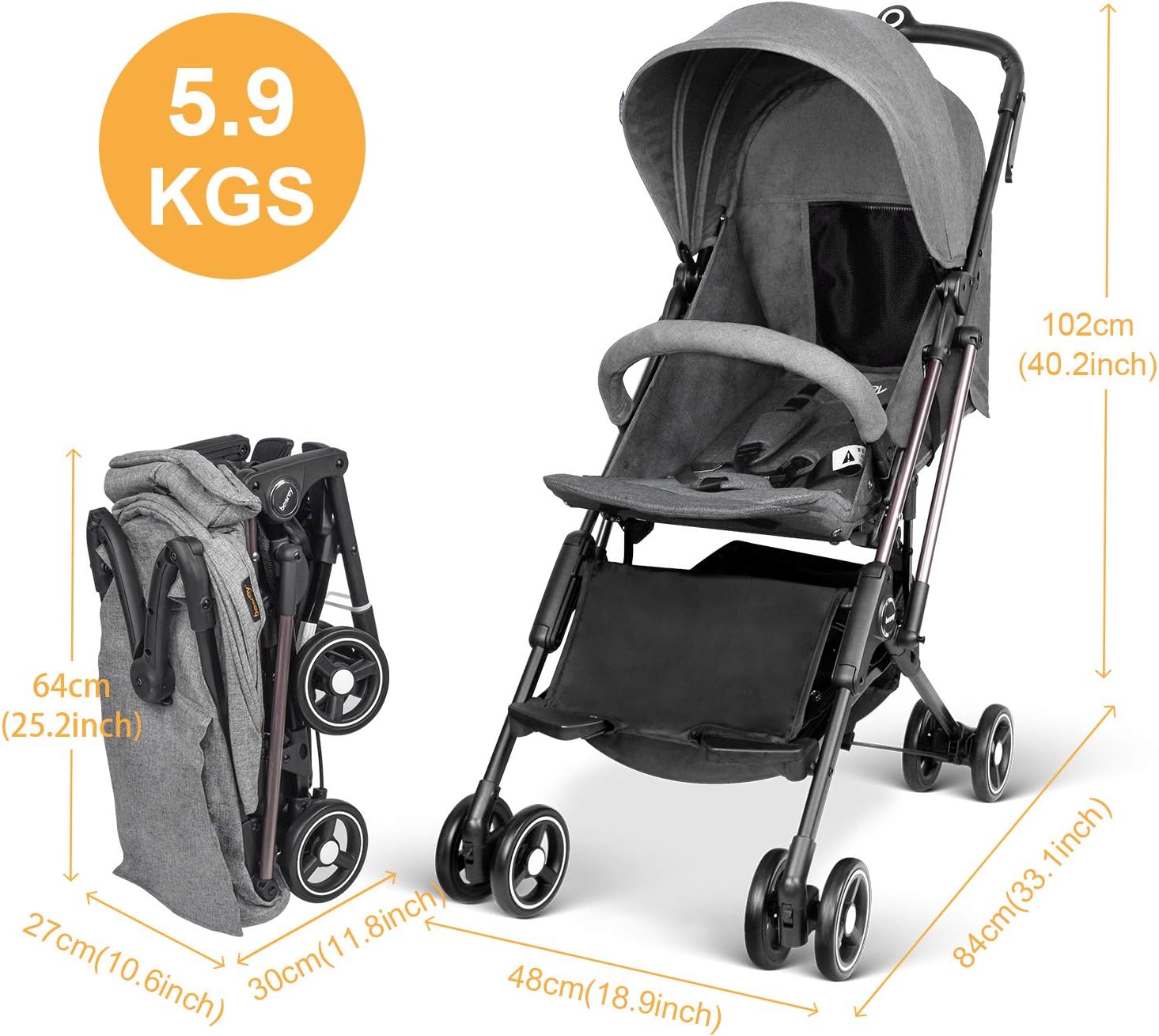 besrey airplane stroller