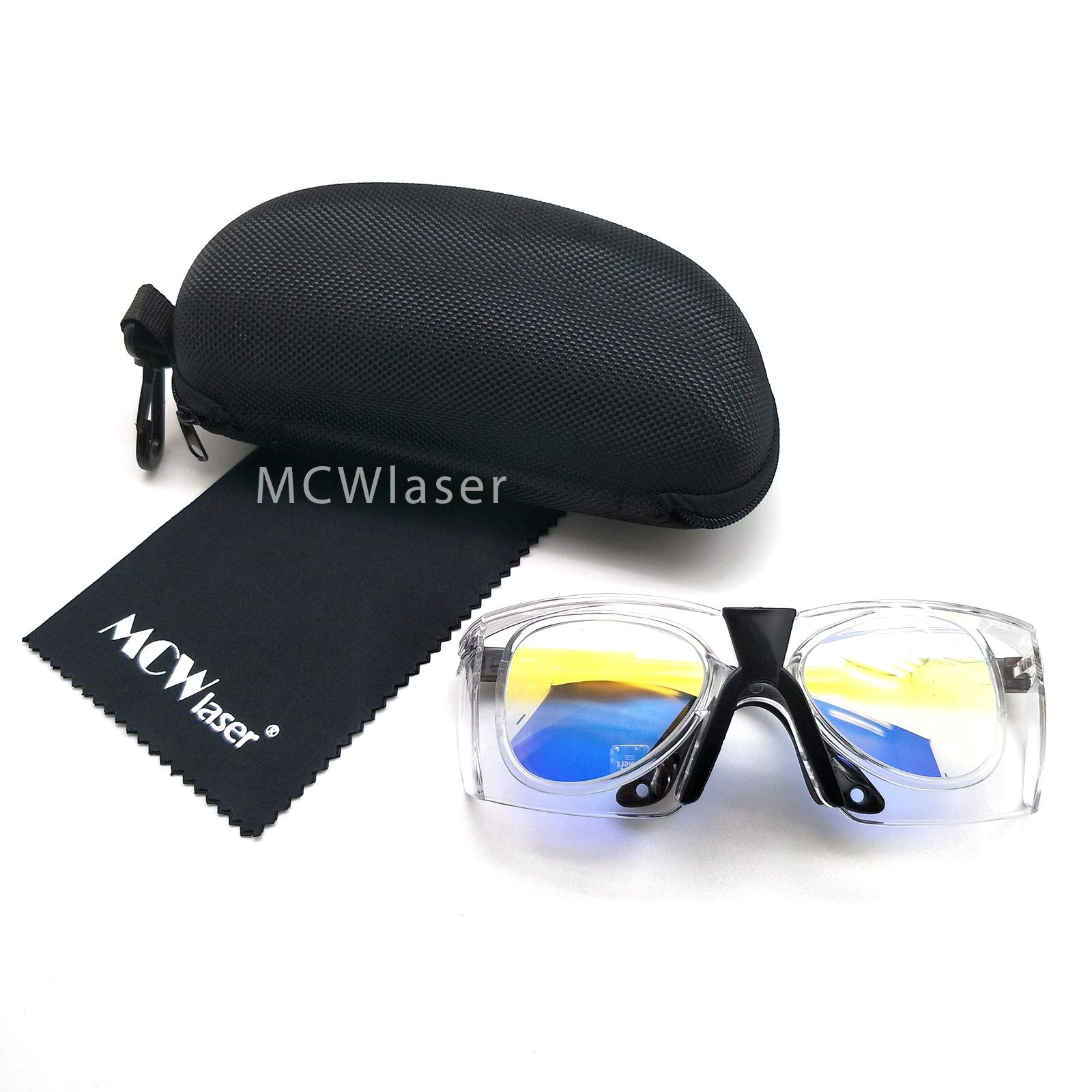 MCWlaser CO2 Laser Safety Protective Goggles Glasses 10600nm Reflective Type CO2 Laser Eyewear for Engraving Cuttinge Beauty Treatment EP-25 Style D