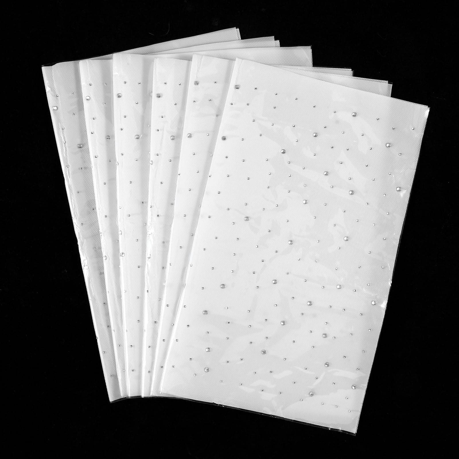 Photo 1 of JJUNW 6 Sheet Glitter Hotfix Rhinestone Iron on Crystal Rhinestone Decals 2mm & 3.5mm, Flat Round Rhinestones Transfers Patches, Hot Melt Sparkle Decals for Women Men Clothing Embellishment