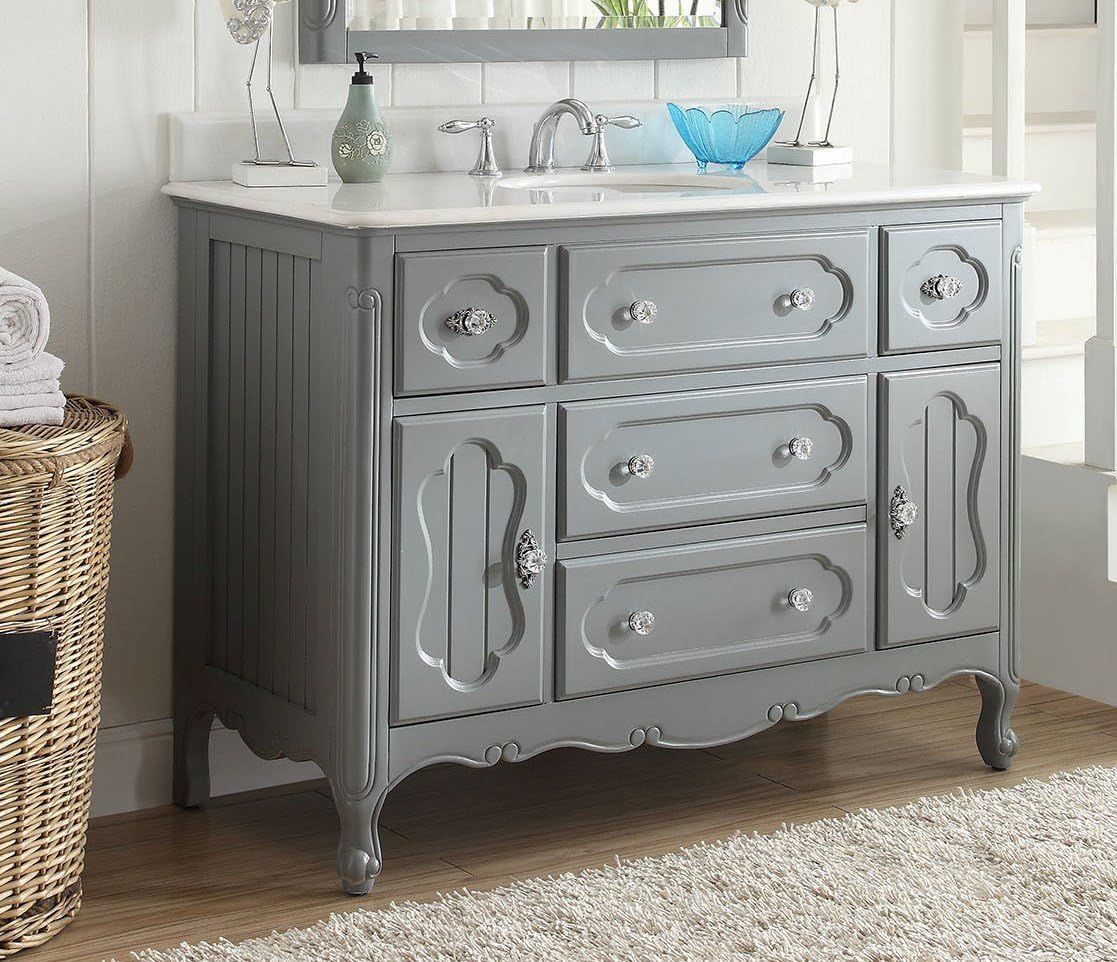 Amazoncom Chans Furniture 48 Benton Collection Victorian Cottage Style Knoxville Bathroom Sink Vanity Gd 1522ck 48 Kitchen Dining