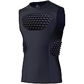 Youper Youth Padded Chest Protector Shirt, Heart-Guard/Sternum Protection for Baseball, Football, T Ball & Softball