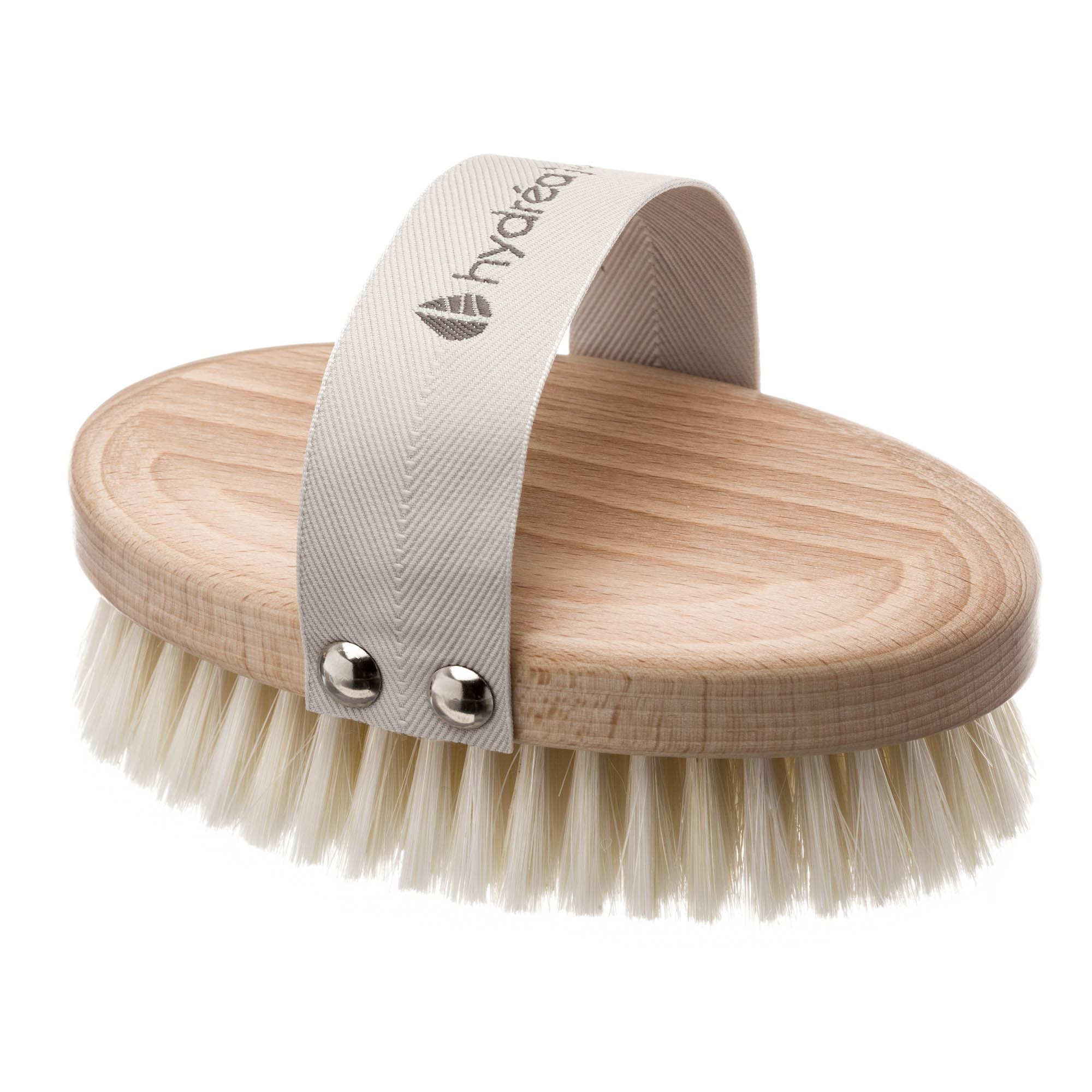Photo 1 of Hydrea London Natural Dry Body Brush – Exfoliating Dry Skin Brush with Natural Bristle, Dry Brush Cellulite Remover, Helps Improve Lymphatic Drainage - FSC® Certified Beechwood.
